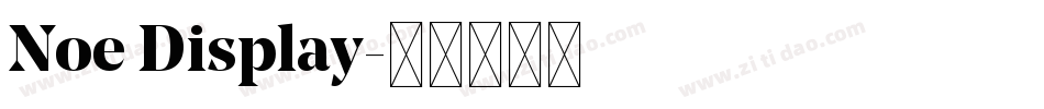 Noe Display字体转换